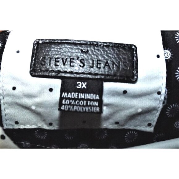 Steve's Jeans 3X gray short sleeve button down collared shirt - Picture 2 of 5